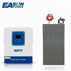 Акумуляторна батарея LiFePO₄ 6 кВт + Гібридний інвертор сонячний EASUN 3.2kW