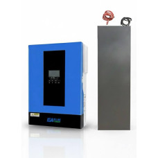 Акумуляторна батарея LiFePO₄ 12 кВт + Гібридний інвертор сонячний EASUN 6.2kW